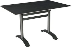 acamp Acaplan HPL Gartentisch 120x80cm anthrazit/cemento anthracite