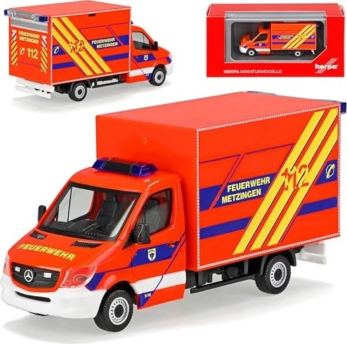 Herpa Mercedes-Benz Sprinter '13 Koffer-LKW Feuerwehr Metzingen