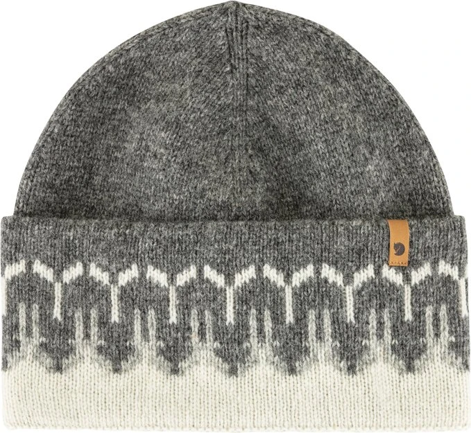 Fjällräven Övik Path Knit Beanie chalk white/grey