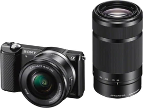 Sony Alpha 5000 schwarz mit Objektiv E PZ 16-50mm 3.5-5.6 OSS und E 55-210mm 4.5-6.3 OSS