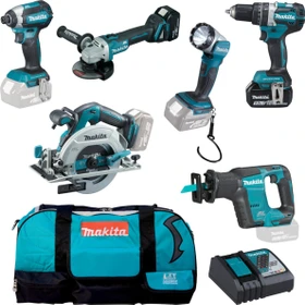 Makita DLX6092T LXT Akku-Maschinenset inkl. Tasche + 3 Akkus 5.0Ah