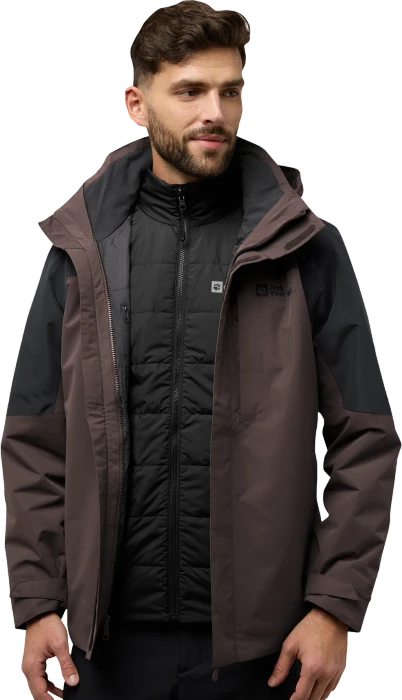 Jack Wolfskin Romberg 3in1 Funktionsjacke peat (Herren)