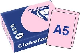Clairefontaine Trophée Universalpapier pastell matt rosa, A5, 80g/m², 500 Blatt