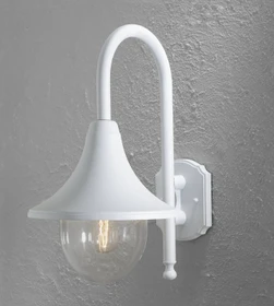 Konstsmide Benu E27 26cm Wandleuchte hängend weiß