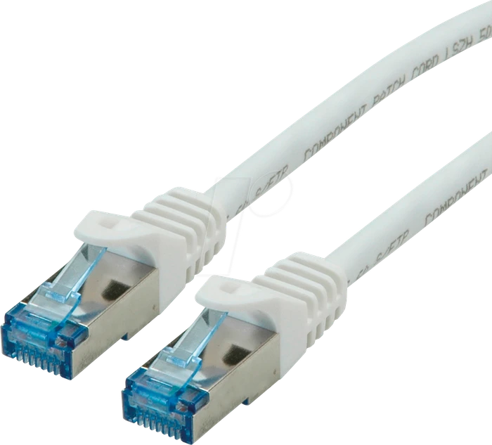 Roline / Secomp GHMT Patchkabel, Cat6a, S/FTP, RJ-45/RJ-45, 1.5m, weiß