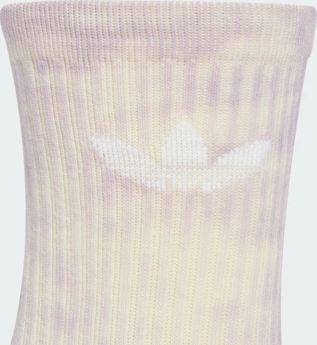 adidas Tie-Dye Crew Socken halo blush/silver dawn/cream white, 3 Paare