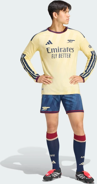 adidas FC Arsenal Authentic 2026/2027 Ausweichtrikot langarm almost yellow (Herren)