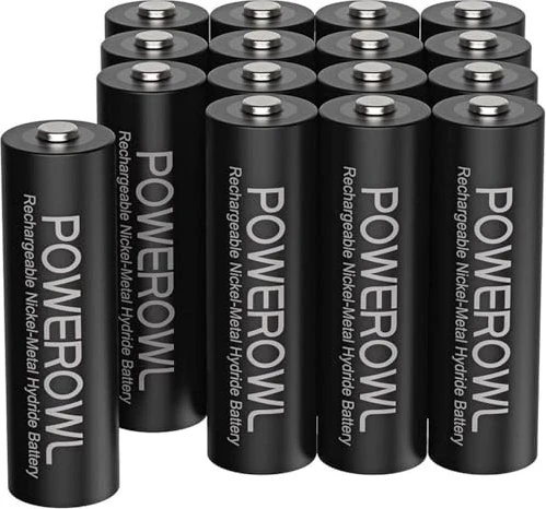 Powerowl Rechargeable Mignon AA 2800mAh, 16er-Pack