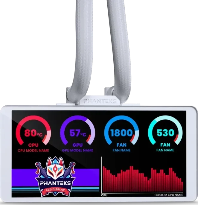 Phanteks Glacier One 360M25 LCD, weiß