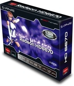 Sapphire Radeon HD 6670 Sapphire-Design, 1GB GDDR5, DVI, HDMI, DP, lite retail