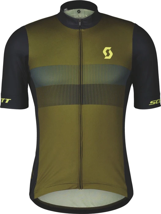 Scott RC Pro Team 10 Trikot kurzarm fir green/bitter yellow (Herren)