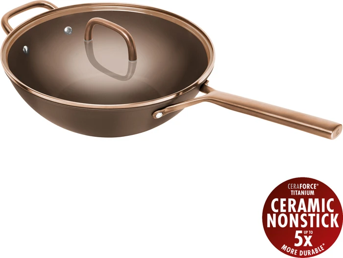 Zwilling Milano Wok mit Glasdeckel 30cm