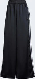 adidas Adicolor Satin Wide Leg Trainingshose lang schwarz (Damen)