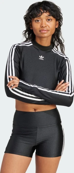 adidas 3-Streifen Cropped Shirt langarm (Damen)