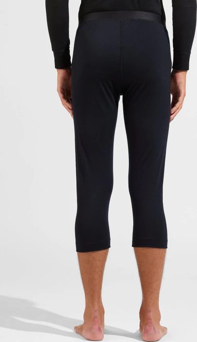Odlo Natural Merino 200 Base Layer Tights Hose 3/4 schwarz (Herren)