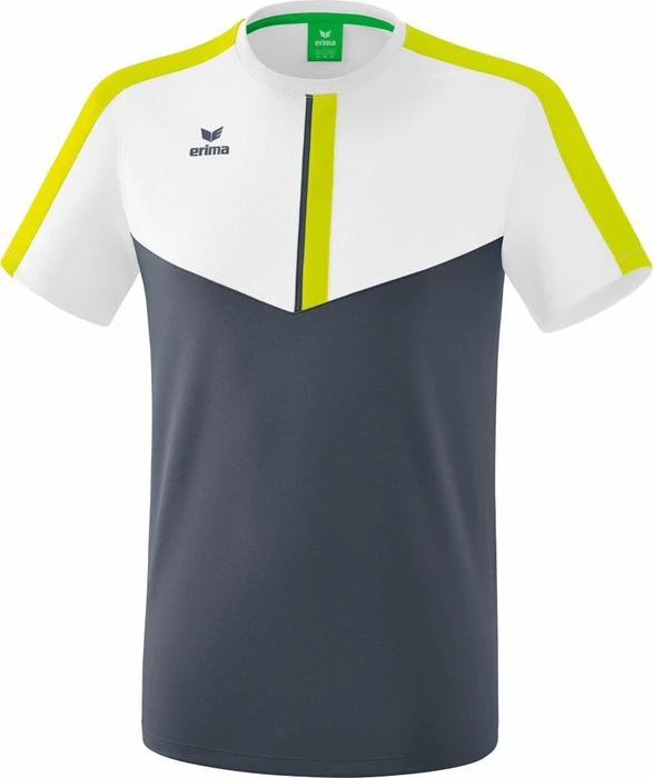 Erima Squad Funktionsshirt kurzarm white/slate grey/bio lime (Herren)
