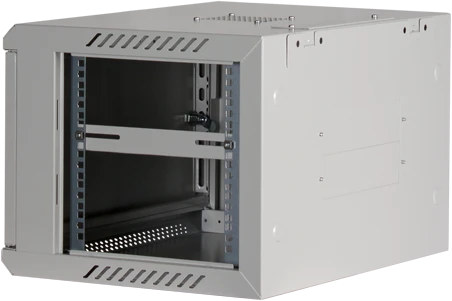 Rockstable 19" Wandschrank 6HE, Stahltür, IP2X, weiß, 440mm tief
