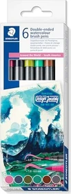 Staedtler Doppelfasermaler 3001 Around the World South America sortiert, 6er-Set