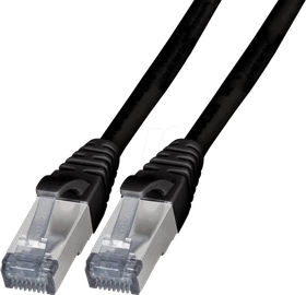 EFB Elektronik TPE Superflex Industrial-Patchkabel, Cat6a, S/FTP, RJ-45/RJ-45, 2m, schwarz
