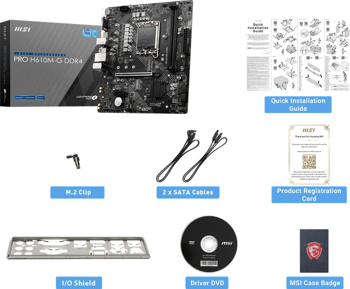 MSI PRO H610M-G DDR4 (Intel 1700)
