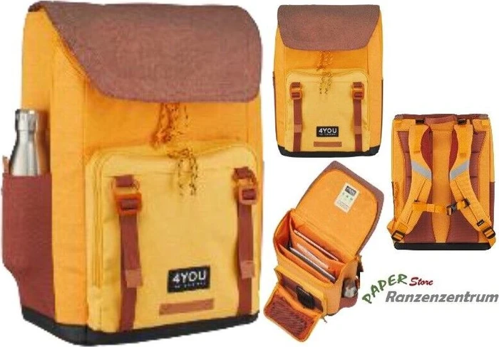 4You 4 the Bees orange Schulrucksack