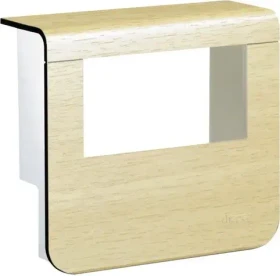 Hager Geräteträger-Oberteil mit seitlichen Spiegelflächen SL 20x55mm Dekor Ahorn