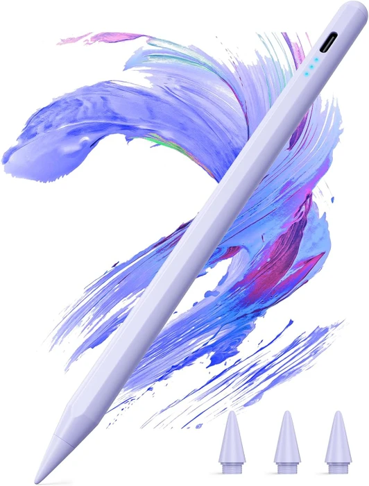 Kingone Stylus Pen Stift für iPad 2018-2026, violett, USB-C