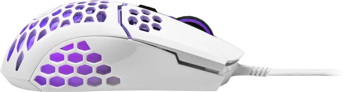 Cooler Master MasterMouse MM711 RGB Gaming Maus weiß glänzend, USB