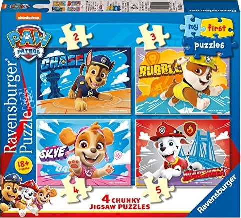 Ravensburger Puzzle 031542 - Mein erstes Puzzle - Paw Patrol 2/3/4/5 Teile