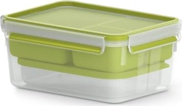 Emsa Clip&Go rechteckig Lunchbox XL Aufbewahrungsbehälter 2.3l grün