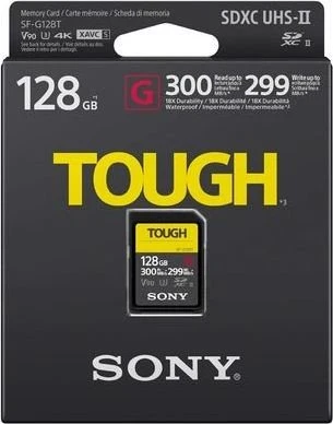 Sony SF-G Tough Series R300/W299 128GB, UHS-II U3, Class 10