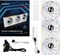 Lian Li Uni Fan TL LCD Wireless 120 RGB Reverse Blade, weiß, LED-Steuerung, 120mm, 3er-Pack Vorschaubild