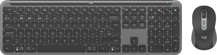 Logitech MK950 Signature Slim Combo for Business Graphite, Logi Bolt, USB/Bluetooth, UK