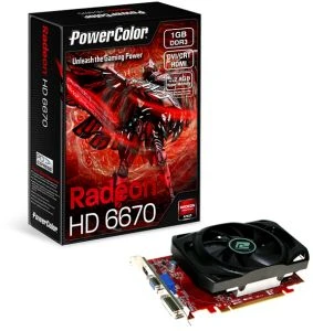 PowerColor Radeon HD 6670, 1GB DDR3, VGA, DVI, HDMI