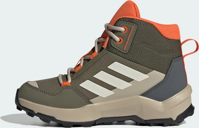 adidas Terrex AX4R Mid olive strata/wonder white/semi impact orange (Junior)