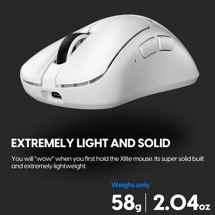Pulsar Gaming Gears Xlite v3 Large Wireless weiß, USB