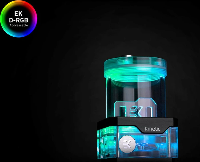EK Water Blocks Quantum Line EK-Quantum Kinetic TBE 120 VTX PWM D-RGB, Acryl, mit Pumpe