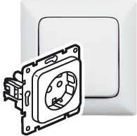 Legrand Creo Steckdose verwechslungssicher, rot