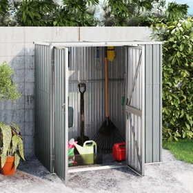 vidaXL Metall Gerätehaus 191x89cm grau