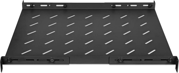 Intellinet 19" Fachboden zur Festmontage, schwarz, 550mm Einbautiefe, 1HE