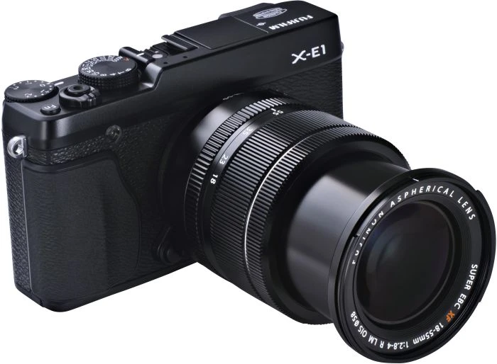 Fujifilm X-E1 schwarz mit Objektiv Fujinon XF 18mm 2.0 R