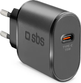 SBS Mobile 15W Fast Charge Wall Charger schwarz