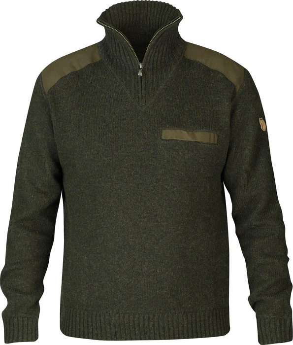 Fjällräven Koster Strickpullover dark olive (Herren)