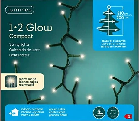 Lumineo Lichterkette LED 700x warmweiß