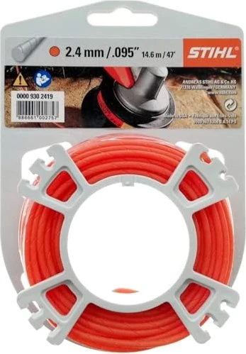 Stihl Trimmerfaden rund und leise für Rasentrimmer, 2.4mm/14m