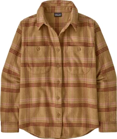 Patagonia Fjord Flannel Hemd langarm old spruce: nest brown (Damen)