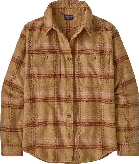 Patagonia Fjord Flannel Hemd langarm old spruce: nest brown (Damen)