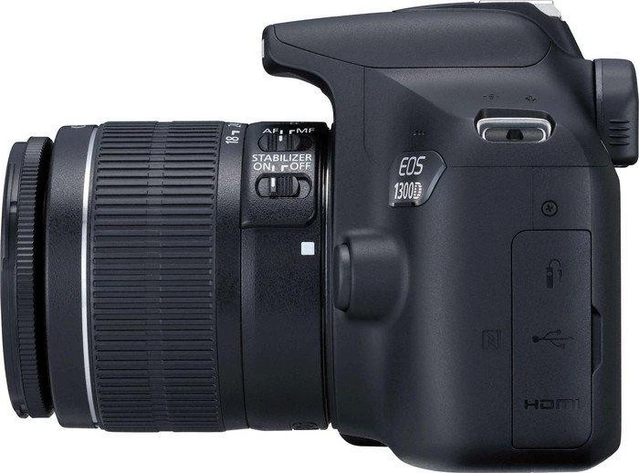 Canon EOS 1300D schwarz mit Objektiv EF-S 18-55mm 3.5-5.6 IS II