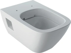 Geberit Renova Plan Wand-WC Tiefspüler, teilgeschlossene Form, Rimfree weiß