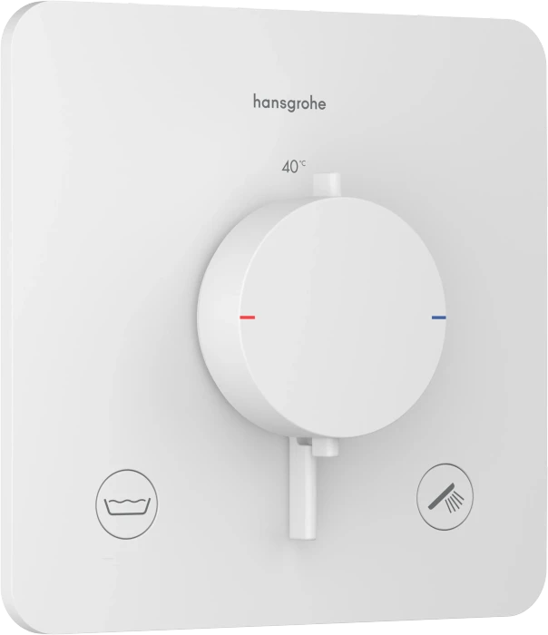 Hansgrohe Ecostat Comfort Q Thermostat Unterputz für 2 Verbraucher mit integrierter Sicherungskombination nach EN1717